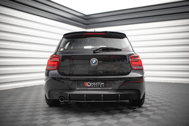 Heckansatz Diffusor passend für BMW 1er F20 roter Kern