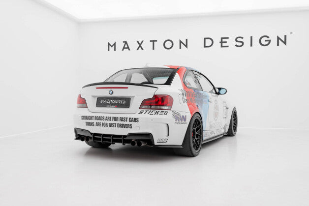 Heckansatz Diffusor passend für BMW 1er M Coupe E82 schwarz matt