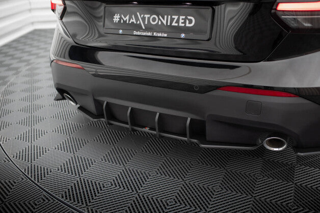 Heckansatz Diffusor passend für BMW 2 Coupe G42 schwarz matt