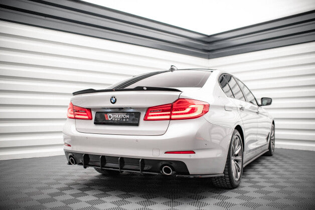 Heckansatz Diffusor passend für BMW 5er G30 roter Kern