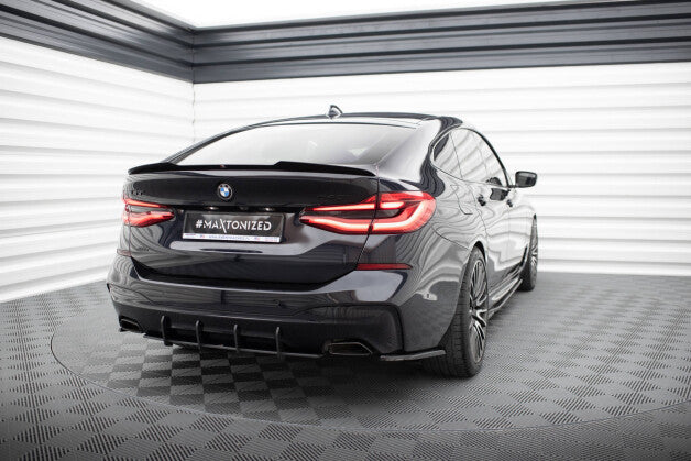 Heckansatz Diffusor passend für BMW 6er GT M-Paket G32 schwarz-rot