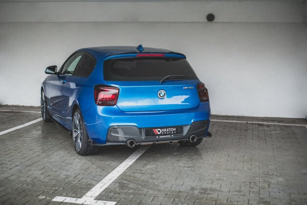 Heckansatz Diffusor passend für BMW M135i F20 schwarz-rot
