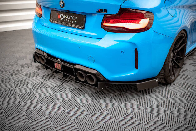 Heckansatz Diffusor passend für BMW M2 F87 schwarz matt