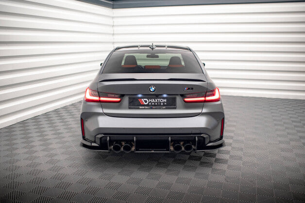 Heckansatz Diffusor passend für BMW M3 Limousine / Touring G80 / G81 schwarz matt