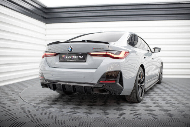 Heckansatz Diffusor passend für BMW M440i Gran Coupe G26 schwarz Hochglanz