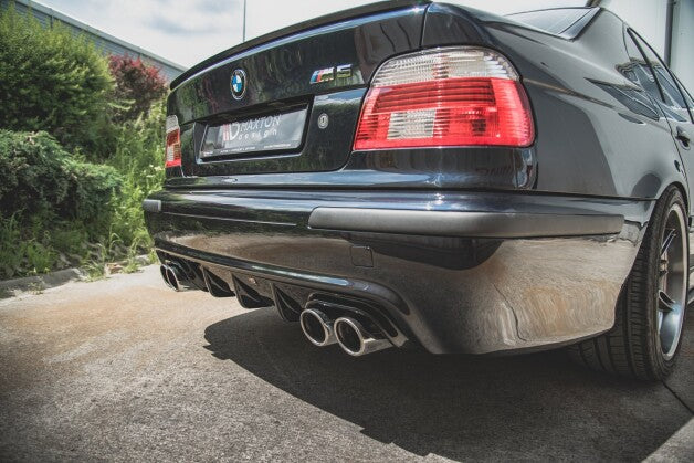 Heckansatz Diffusor passend für BMW M5 / 5 M-Paket E39 schwarz Hochglanz