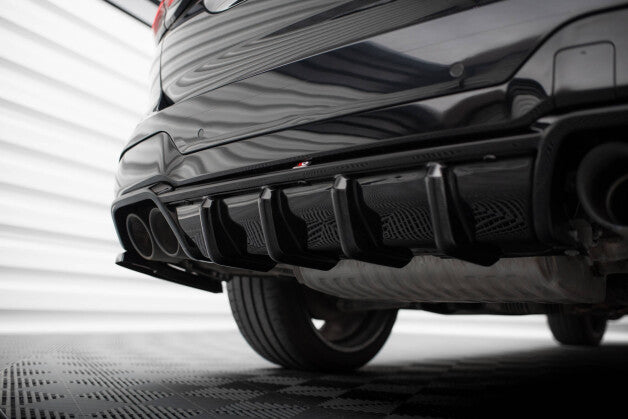 Heckansatz Diffusor passend für BMW X3 M F97 / F97 FL schwarz Hochglanz