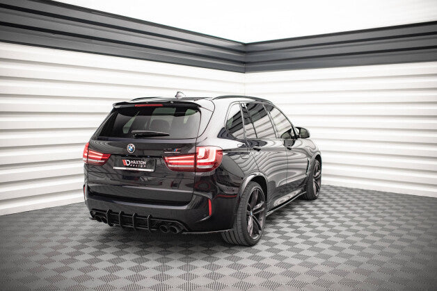 Heckansatz Diffusor passend für BMW X5 M F85 schwarz-rot