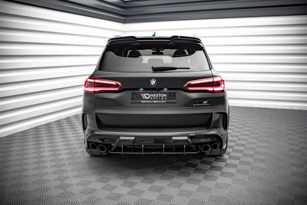Heckansatz Diffusor passend für BMW X5M F95 roter Kern