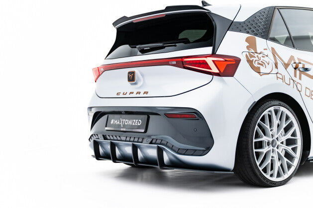 Heckansatz Diffusor passend für CUPRA Born Mk1 roter Kern