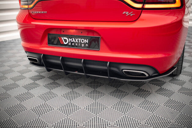 Heckansatz Diffusor passend für Dodge Charger RT Mk7 FL schwarz matt