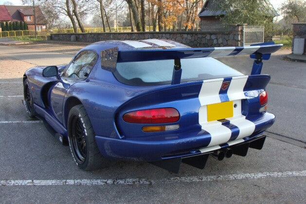 Heckansatz Diffusor passend für DODGE VIPER GTS schwarz matt