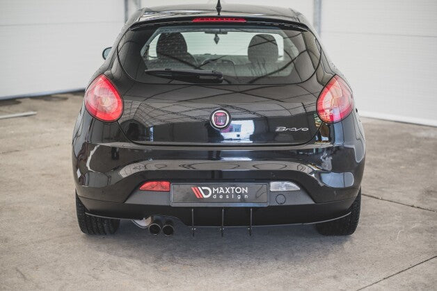 Heckansatz Diffusor passend für Fiat Bravo Sport Mk.2 schwarz matt
