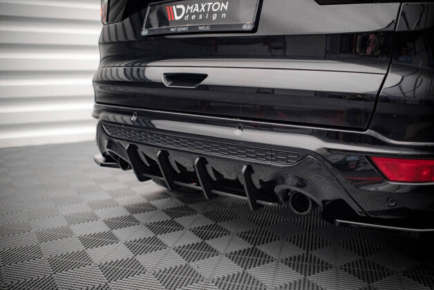 Heckansatz Diffusor passend für Ford Escape ST-Line Mk3 roter Kern