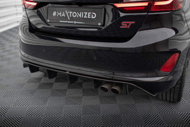 Heckansatz Diffusor passend für Ford Fiesta Mk8 ST schwarz Hochglanz