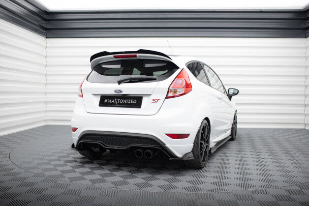 Heckansatz Diffusor passend für Ford Fiesta ST (3-Türige version) Mk7 FL schwarz Hochglanz