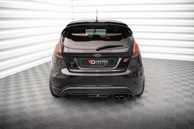 Heckansatz Diffusor passend für Ford Fiesta ST (5-Türige version) Mk7 FL schwarz Hochglanz
