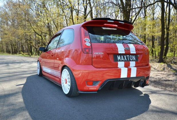 Heckansatz Diffusor passend für Ford Fiesta ST Mk6 schwarz Hochglanz