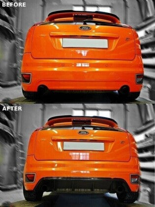 Heckansatz Diffusor passend für Ford Focus ST Mk2 schwarz Hochglanz