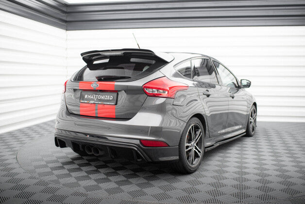 Heckansatz Diffusor passend für Ford Focus ST Mk3 FL (RS-Look) schwarz Hochglanz