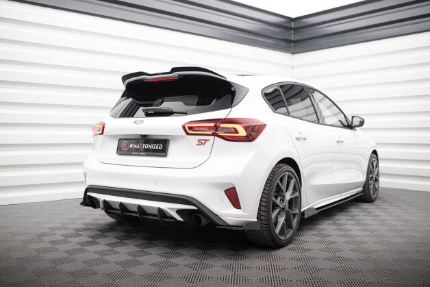 Heckansatz Diffusor passend für Ford Focus ST Mk4 schwarz matt