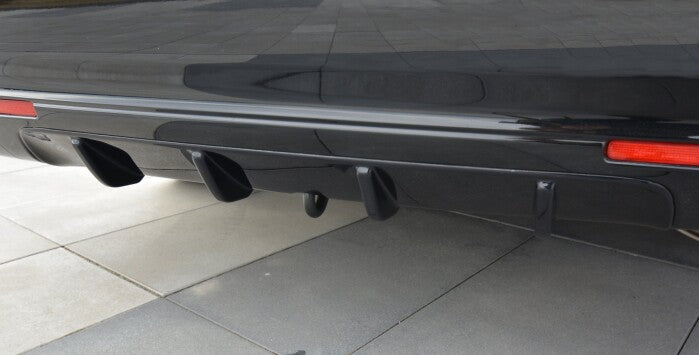 Heckansatz Diffusor passend für Honda Accord MK8. CU-Serie vor FL Limo schwarz Hochglanz