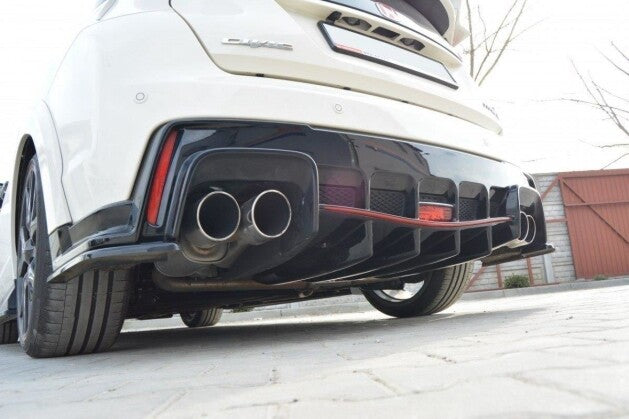 Heckansatz Diffusor passend für Honda Civic IX TYPE R schwarz Hochglanz