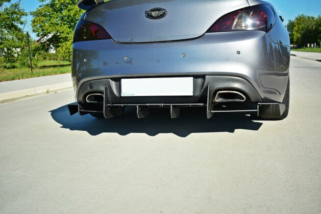 Heckansatz Diffusor passend für Hyundai Genesis Coupe MK.1 schwarz matt