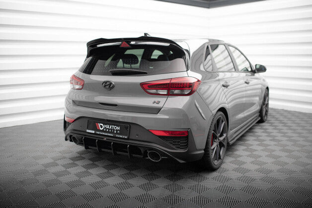 Heckansatz Diffusor passend für Hyundai I30 N Hatchback Mk3 FL schwarz Hochglanz