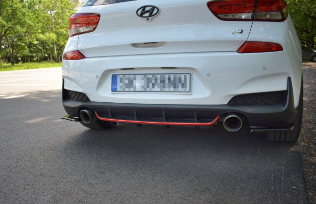 Heckansatz Diffusor passend für Hyundai I30 N Mk3 Hatchback schwarz Hochglanz