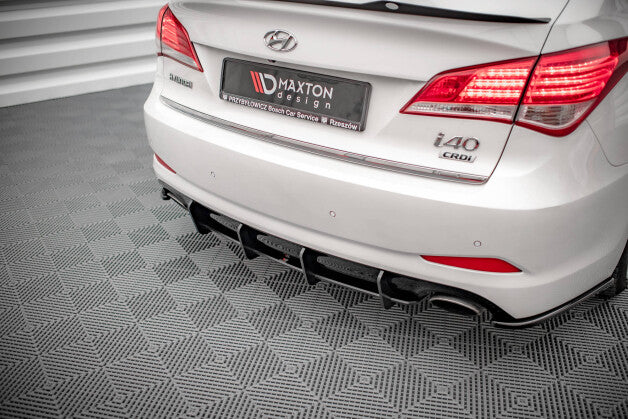 Heckansatz Diffusor passend für Hyundai I40 Mk1 roter Kern