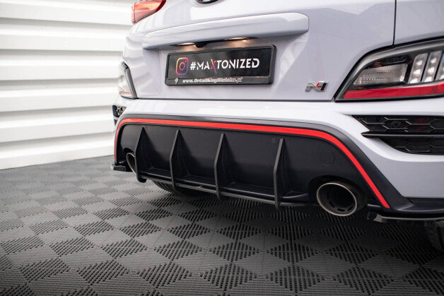 Heckansatz Diffusor passend für Hyundai Kona N Mk1 schwarz matt