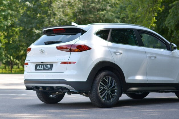 Heckansatz Diffusor passend für Hyundai Tucson Mk3 FL schwarz Hochglanz