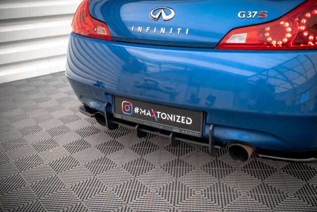 Heckansatz Diffusor passend für Infiniti G37 Coupe roter Kern