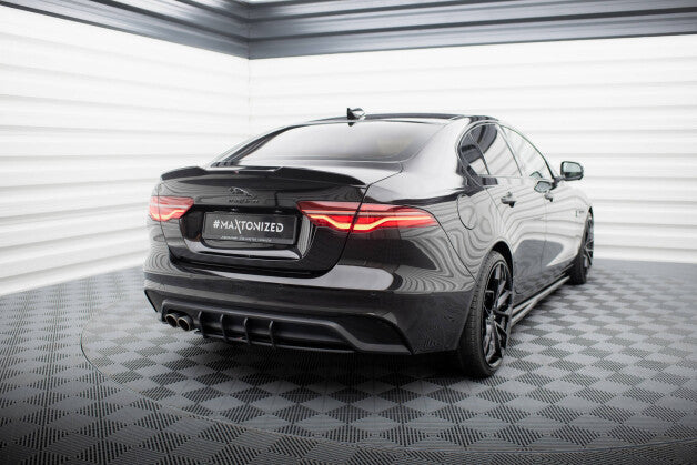 Heckansatz Diffusor passend für Jaguar XE X760 FL schwarz matt