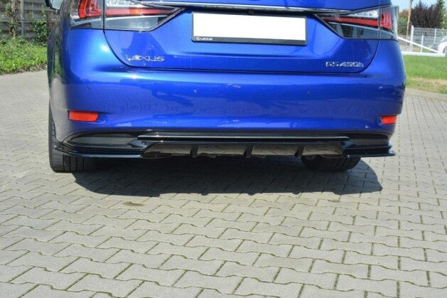 Heckansatz Diffusor passend für Lexus GS Mk4 FL H schwarz Hochglanz