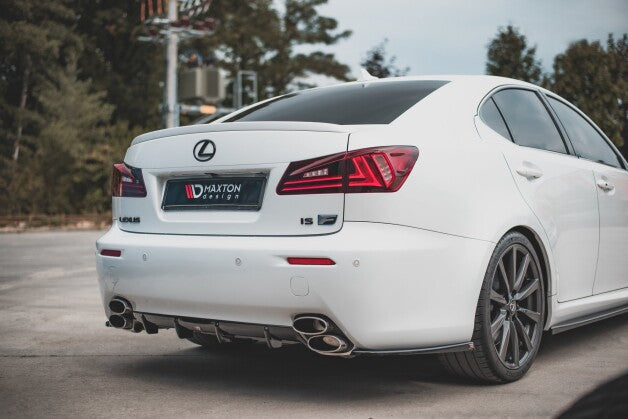 Heckansatz Diffusor passend für Lexus IS F Mk2 schwarz Hochglanz