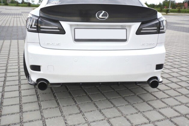 Heckansatz Diffusor passend für Lexus IS Mk2 schwarz Hochglanz