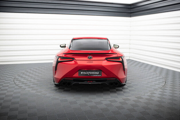 Heckansatz Diffusor passend für Lexus LC 500 schwarz Hochglanz