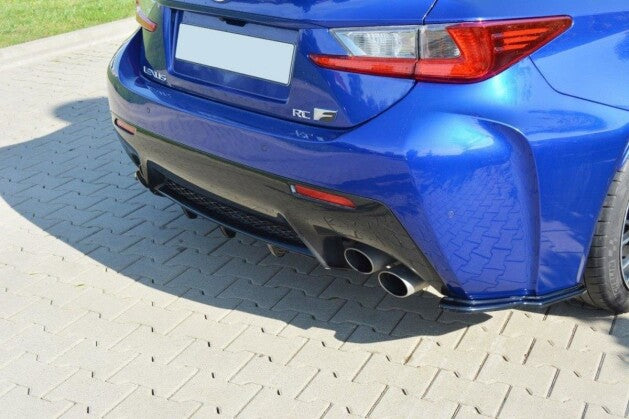 Heckansatz Diffusor passend für Lexus RC F schwarz Hochglanz
