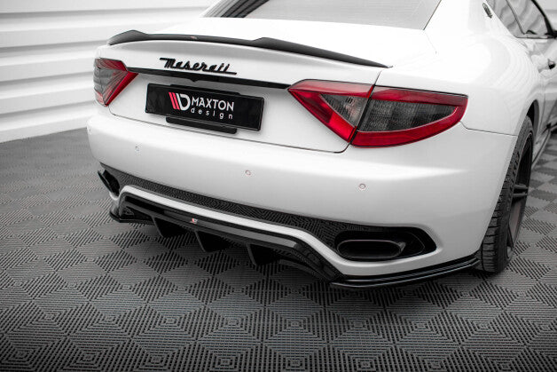 Heckansatz Diffusor passend für Maserati Granturismo Mk1 schwarz Hochglanz
