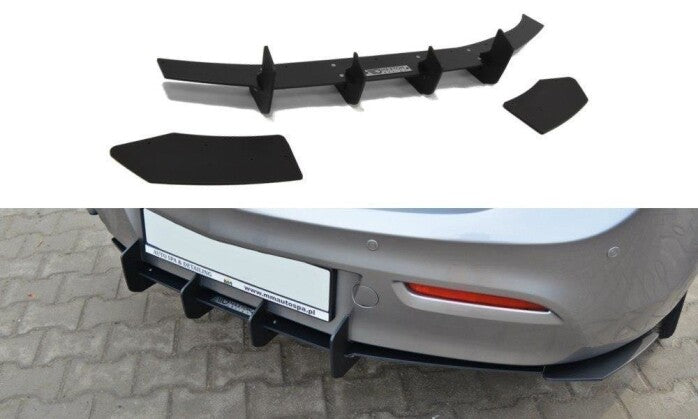 Heckansatz Diffusor passend für Mazda 3 MK2 SPORT (vor FL) schwarz matt