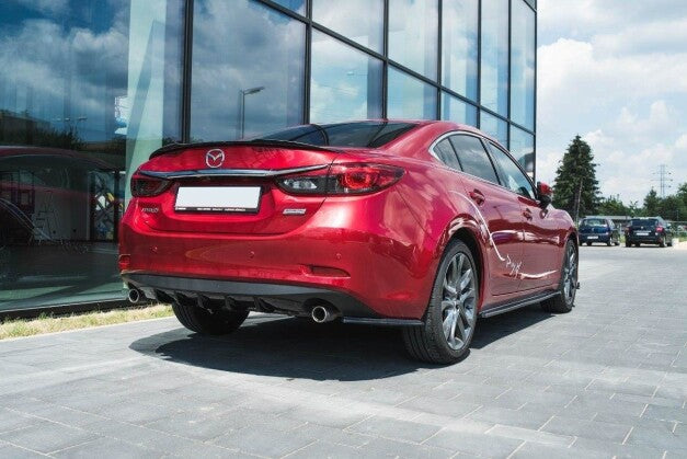 Heckansatz Diffusor passend für Mazda 6 GJ (Mk3) FL schwarz Hochglanz