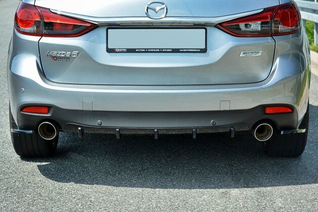Heckansatz Diffusor passend für Mazda 6 GJ (Mk3) schwarz Hochglanz