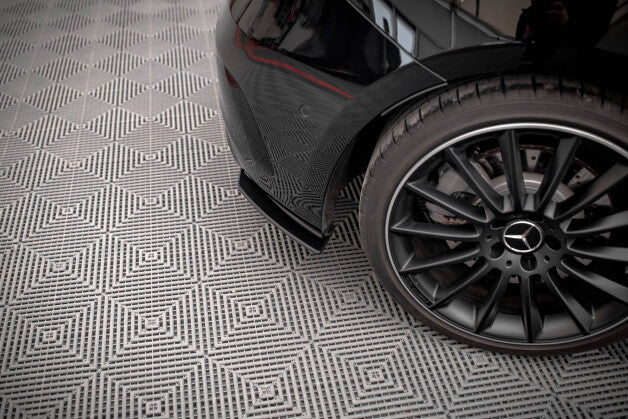 Heckansatz Diffusor passend für Mercedes A35 AMG Hatchback W177 roter Kern
