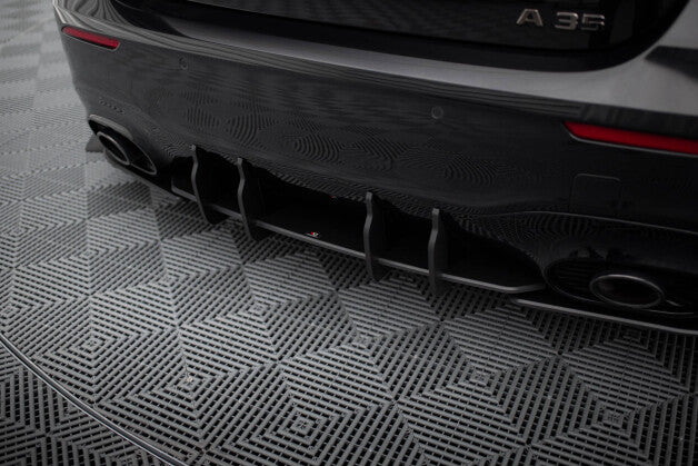 Heckansatz Diffusor passend für Mercedes-AMG A35 Hatchback W177 roter Kern