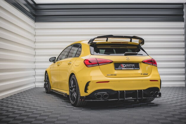 Heckansatz Diffusor passend für Mercedes-AMG A45 S schwarz-rot