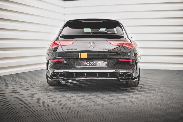 Heckansatz Diffusor passend für Mercedes-AMG CLA 35 Aero / 45 Aero C118 schwarz Hochglanz