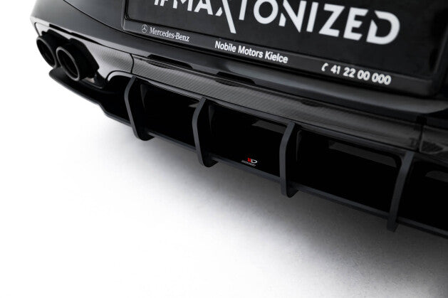 Heckansatz Diffusor passend für Mercedes-AMG CLE 53 C236 roter Kern