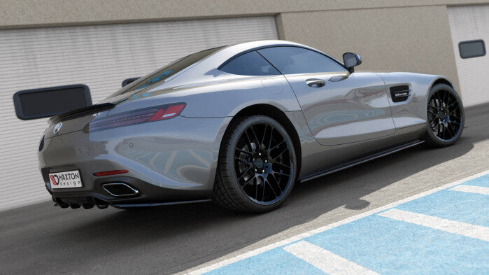 Heckansatz Diffusor passend für Mercedes-AMG GT / GT S C190 FL schwarz Hochglanz